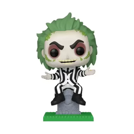 Beetlejuice Funko POP! Plus Movies Vinyl Figure Beetlejuice w/tombstone 9 cm termékfotója