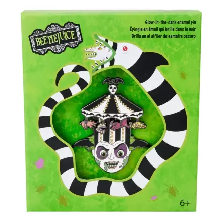 Beetlejuice by Loungefly Sliding Enamel Pin Carousell Hat Sliding Limited Edition 8 cm product photo
