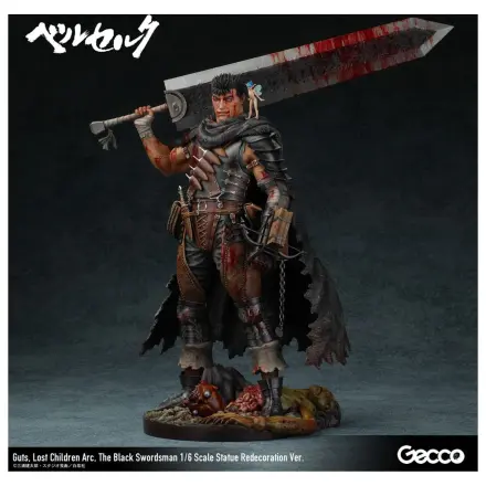 Berserk Statue 1/6 Guts Lost Children Arc The Black Swordsman Redecoration Ver. 38 cm product photo