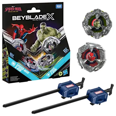 Beyblade X Spider-Man 6-60R & Hulk 3-85N product photo