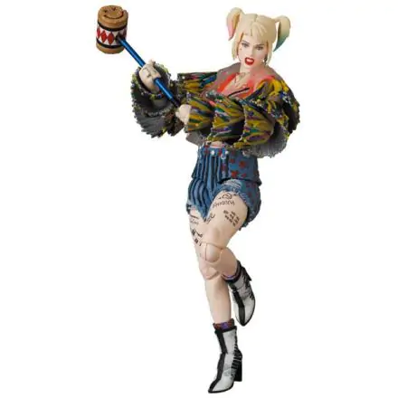 Birds Of Prey MAF EX Action Figure Harley Quinn Caution Tape Jacket Ver. 15 cm product photo
