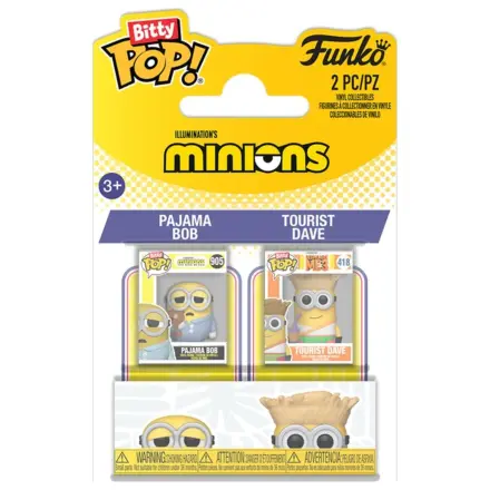 Bitty Funko POP pack 2 figures Minions Bob & Dave product photo