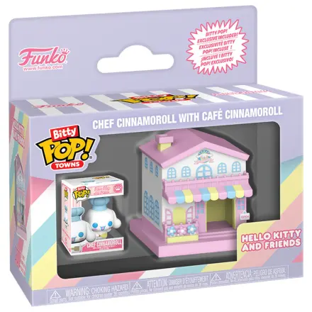 Bitty Funko POP figure Town Hello Kitty and Friends Chef Cinnamoroll With Cafe Cinnamoroll product photo