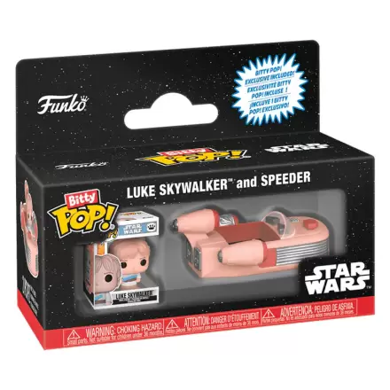 Bitty Pop figure Rides Star Wars Luke Skywalker and Speeder product photo