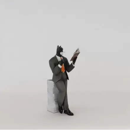 Blacksad: Blacksad on a Pile of Comics Figure product photo