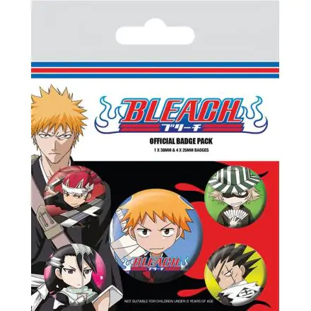 Bleach Pin-Back Buttons 5-Pack Chibi Characters product photo
