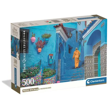 Blue Street Of Chefchaouen puzzle 500pcs product photo