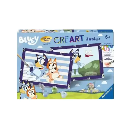 Bluey CreArt Junior Paint by Numbers Painting Set Bluey & Bingo 22 x 32 cm *German Edition* product photo