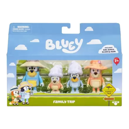 Bluey Family Trip pack 4 figures product photo