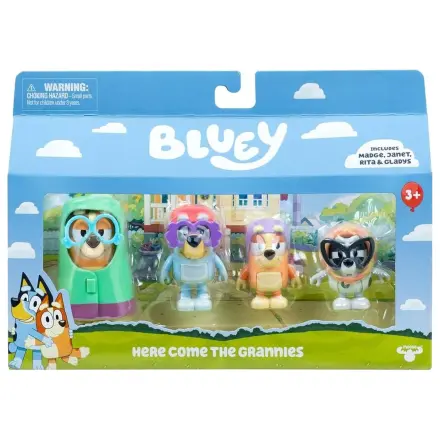 Bluey Here Come The Grannies pack 4 figures product photo