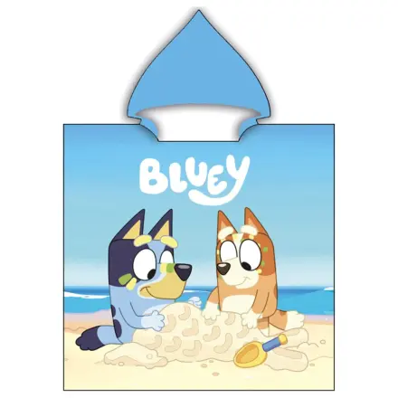 Bluey Sandcastle Beach Towel Poncho 55x110 cm product photo