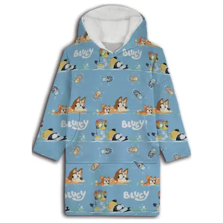 Bluey Seaside wearable plush fleece blanket poncho for 3-6 years product photo