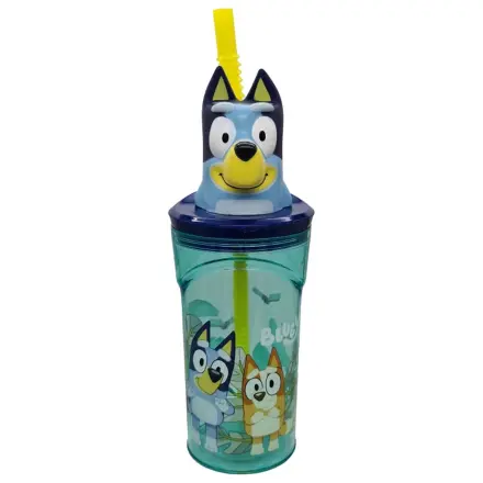 Bluey Splash 3D Plastic Straw Cup 360ml product photo
