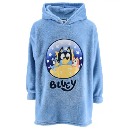 Bluey Stars Snuggle Plush Fleece Blanket, Poncho 6/8 years product photo