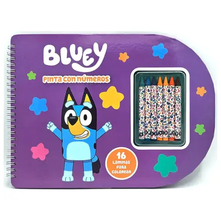 Bluey paint with numbers notebook product photo