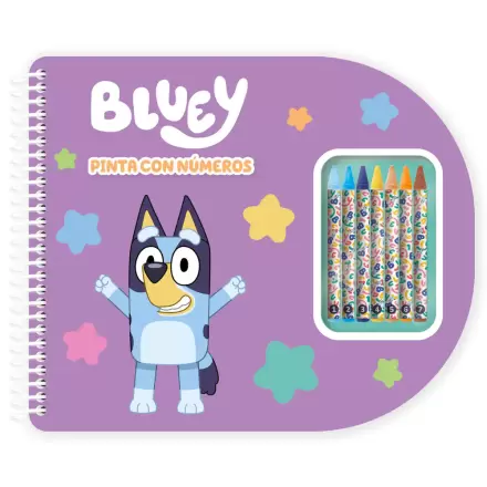 Bluey paint with numbers notebook product photo
