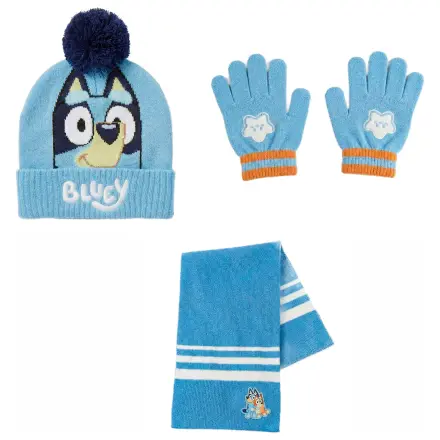 Bluey winter set snood hat gloves product photo