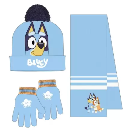Bluey winter set snood hat gloves product photo