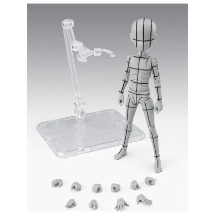 Body Series Body-Kun- Ken Sugimori Edition Wireframe Gray Color Ver. S.H. Figuarts figure 13cm product photo