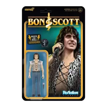 Bon Scott ReAction Action Figure Wave 02 Bon Scott (Leopard Print) 10 cm termékfotója