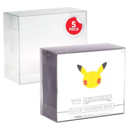 PET Protectors 5-Pack for Booster Boxes / Elite Trainer Boxes Ver. 2 product photo