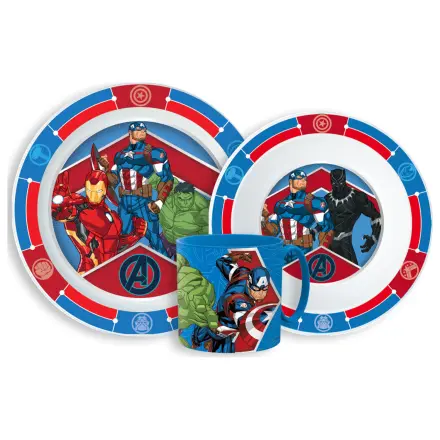 Avengers Army dinnerware set, micro plastic set with mug product photo