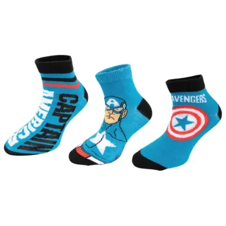 Avengers Captain America Kids Secret Socks 27/30 product photo