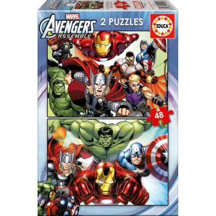 Marvel Avengers puzzle 2x48pcs termékfotója