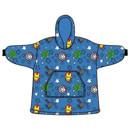 Avengers Mini Hero Adult Wearable Plush Fleece Blanket Poncho product photo
