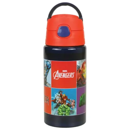 Avengers Smash Aluminum Straw Water Bottle with Hook 500 ml product photo