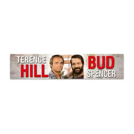 Bud Spencer & Terence Hill Tin Sign with Magnet Autogramm 16 x 3,5 cm product photo