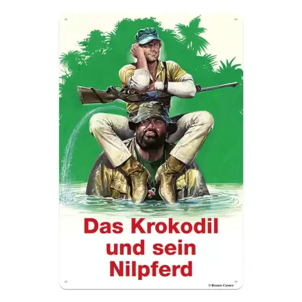 Bud Spencer & Terence Hill Tin Sign Das Krokodil und sein Nilpferd 20 x 30 cm0 cm product photo