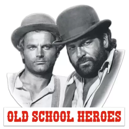 Bud Spencer & Terence Hill 3D Tin Sign Old School Heroes 45 x 45 cm termékfotója