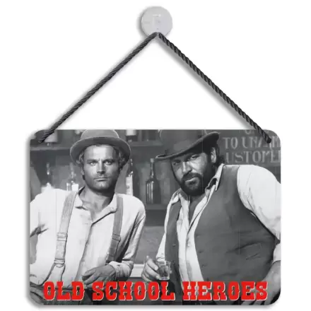 Bud Spencer & Terence Hill Tin Sign Old School Heroes 16,5 x 11,5 cm termékfotója