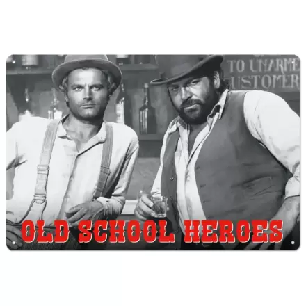 Bud Spencer & Terence Hill Tin Sign Old School Heroes 20 x 30 cm termékfotója