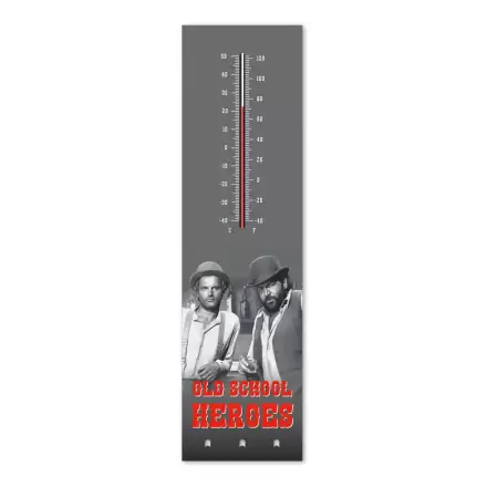 Bud Spencer & Terence Hill Thermometer with metal key holder Old School Heroes termékfotója