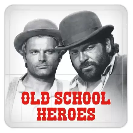 Bud Spencer & Terence Hill Tin coasters Old School Heroes 10 x 10 cm product photo