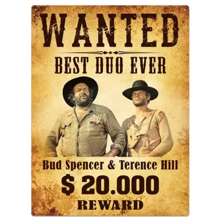 Bud Spencer & Terence Hill Tin Sign Wanted 30 x 40 cm termékfotója