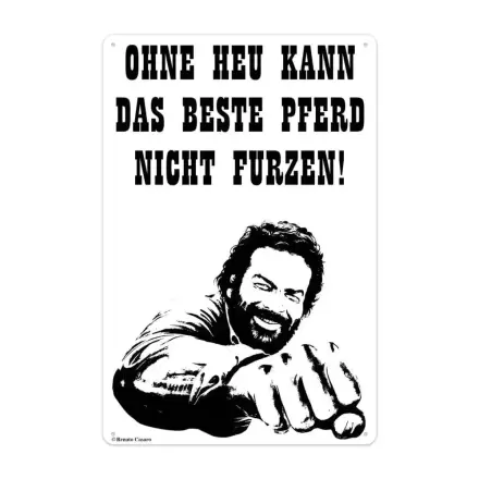 Bud Spencer Tin Sign Pferd Faust 20 x 30 cm product photo