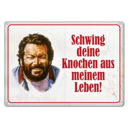 Bud Spencer Tin Sign Schwing deine Knochen 10 x 15 cm termékfotója