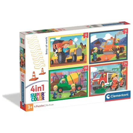 Busy at Work 4-in-1 Puzzle Clementoni product photo