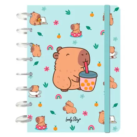 Capibara Bubble Tea A5 notebook product photo
