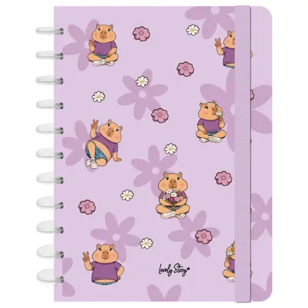 Capybara Flower A4 notebook product photo