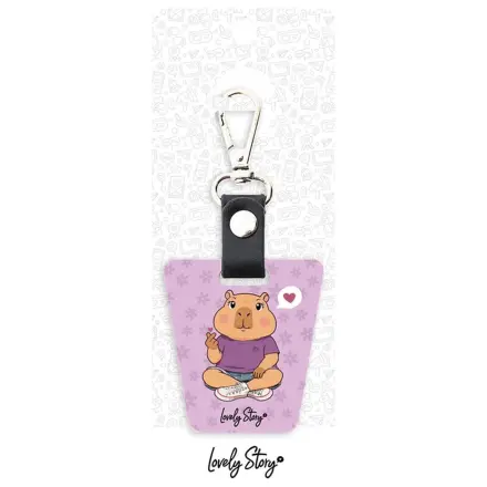 Capybara Love keyring product photo
