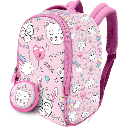 Cats Backpack + purse neoprene backpack 26cm product photo