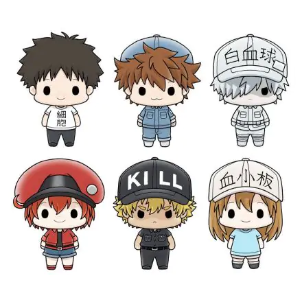 Cells at Work! Chokorin Mascot Series Trading Figure 6-Pack 5 cm product photo