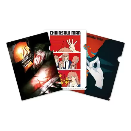 Chainsaw Man Clearfile 3-Set termékfotója