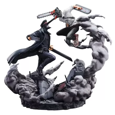 Chainsaw Man Statue Super Situation Figure Chainsaw Man vs. Samurai Sword 26 cm product photo