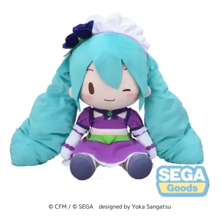 Character Vocal Series 01: Hatsune Miku Fuwa Petit Plush Figure Hatsune Miku x Love and Berry Dress Up and Dance! Sparkly Purple 40 cm termékfotója