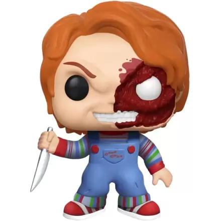 Child´s Play POP! Movies Vinyl (Exc) Figure Chucky Half (BD) 9 cm termékfotója